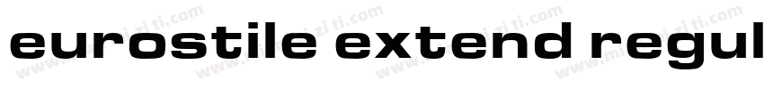 eurostile extend regular字体转换